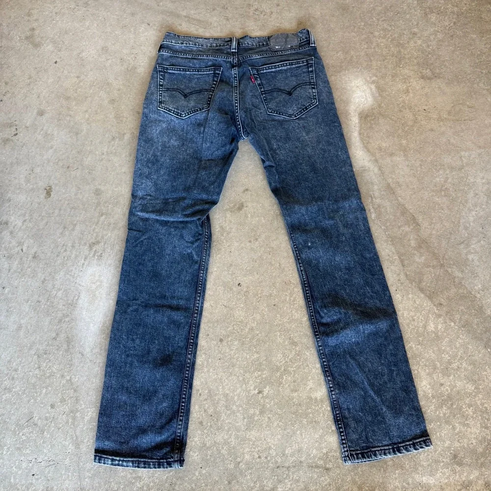 Levi's‎ 511 Slim Fit Jeans Mens 33x32 Dark Grey Acid Wash Denim